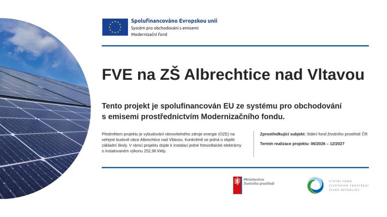 FVE na&nbsp;ZŠ Albrechtice nad&nbsp;Vltavou. 